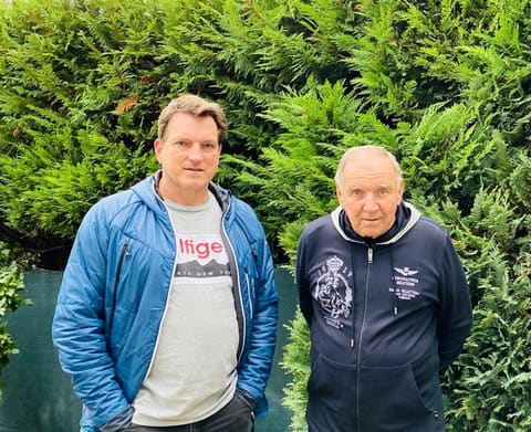 Andreas Herzog mit seinem Vater